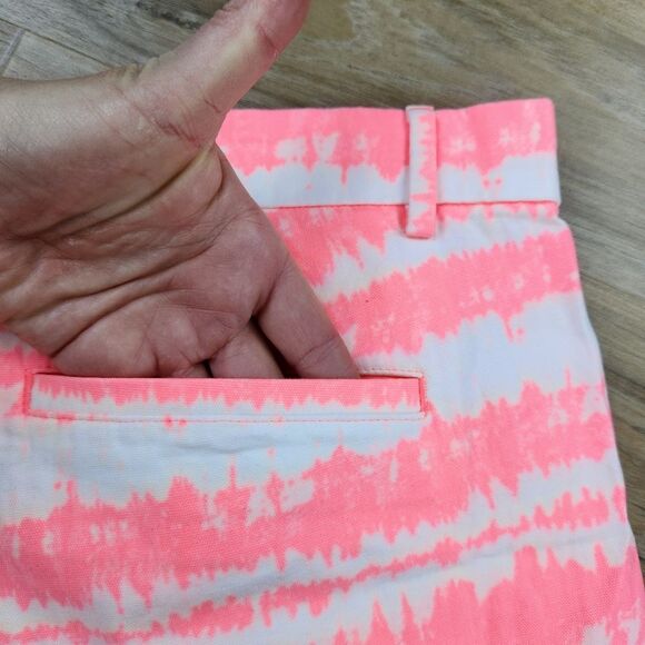 ☔️🔺️Gap Neon Sunkissed Tye Dye Khaki Shorts Size 8 - Picture 9 of 11
